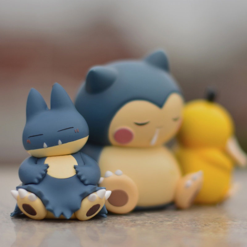 Mô Hình Nhân Vật Psyduck Snorlax Gonbe Đang Ngủ Hoạt Hình Pokemon Bằng Pvc
