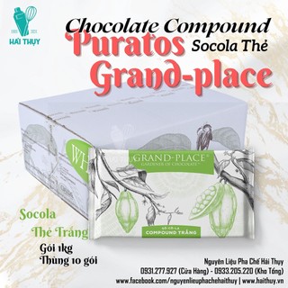 Socola Thẻ Puratos Chocolate Compound Bánh 1kg