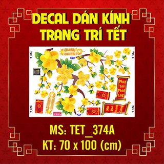 DECAL TRANG TRÍ TẾT 2023 COMBO SỐ 99