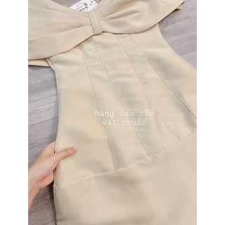 Váy tac ta nơ vai li dọc
