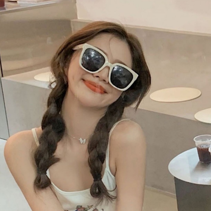 Kính Mát Gọng Vuông Cỡ Lớn Phong Cách Hàn Quốc Thời Trang Hè Cá Tính Cho Nam Nữ