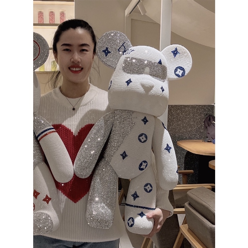 Phôi gấu đính đá size 75cm