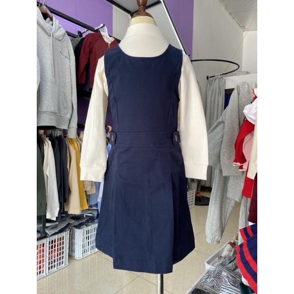 Đầm  liền kaki xuất dư xịn cho bé đi học.