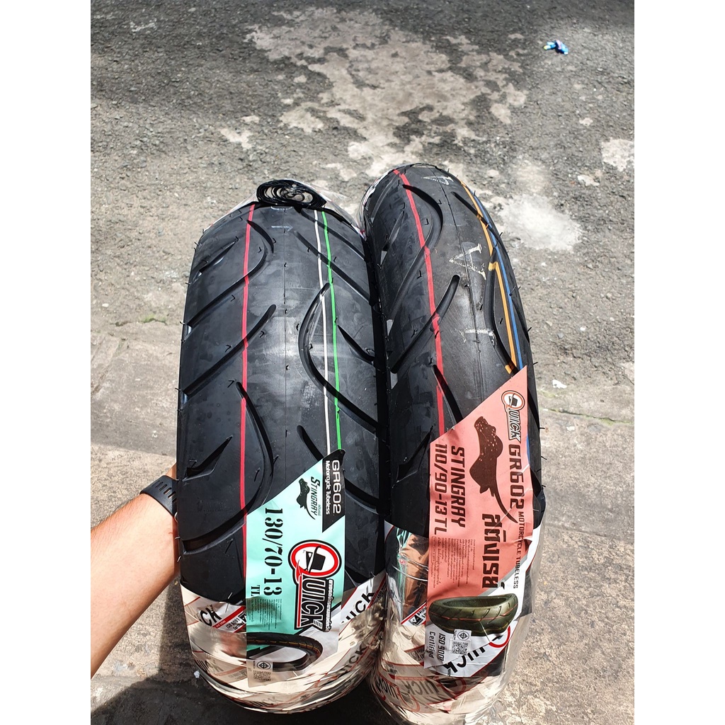 Vỏ lốp xe Quick hàng Thái Lan cho ADV, NVX, Dylan, @, PS... vỏ ko ruột - giá 1 cái