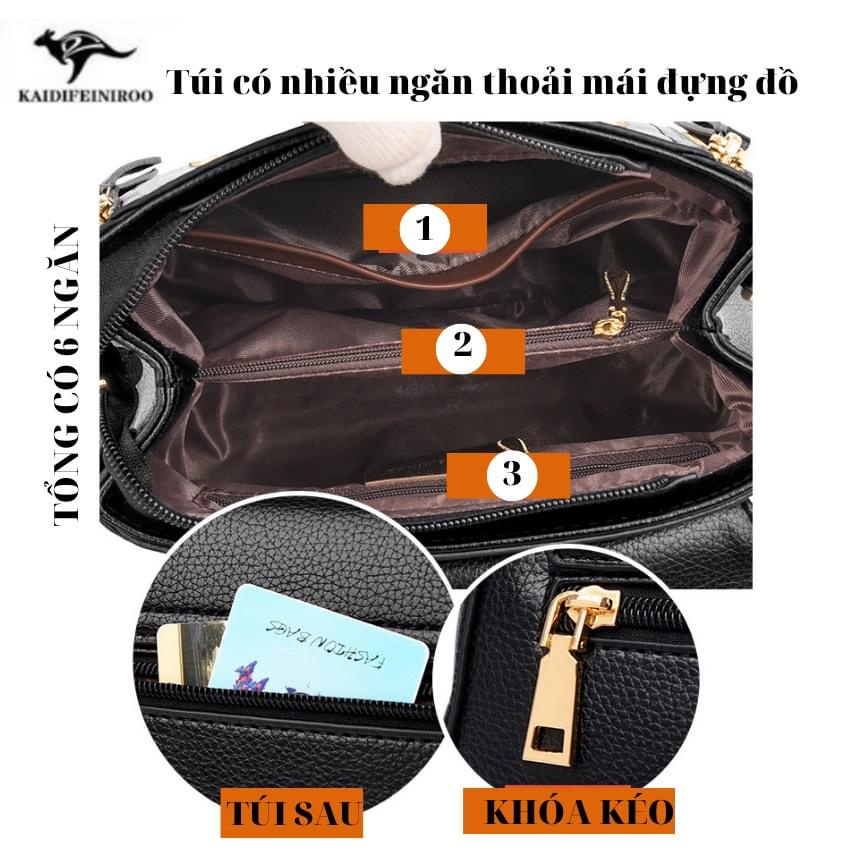 Túi xách đeo vai da bò cao cấp đơn giản thời trang