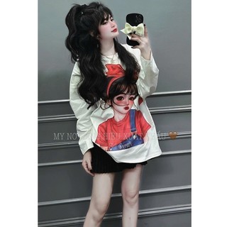 Áo pull cô gái dài tay dáng rộng hottrend