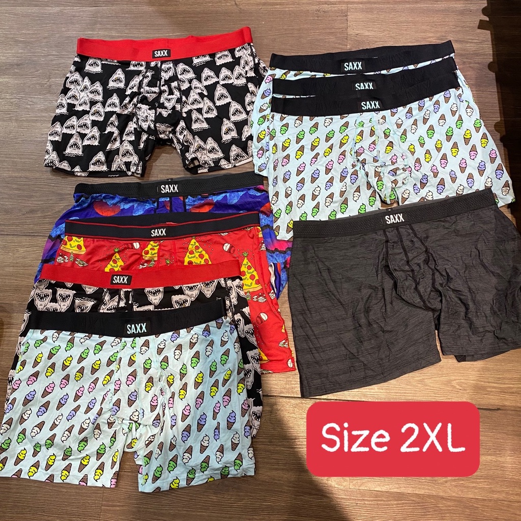 Quần Lót  Nam BOXER SAXX Đùi Có Cửa Vải Cotton Mát Cao Cấp Nhiều Màu Họa Tiết Hoạt Hình Dễ Thương CÓ BIG SIZE 38