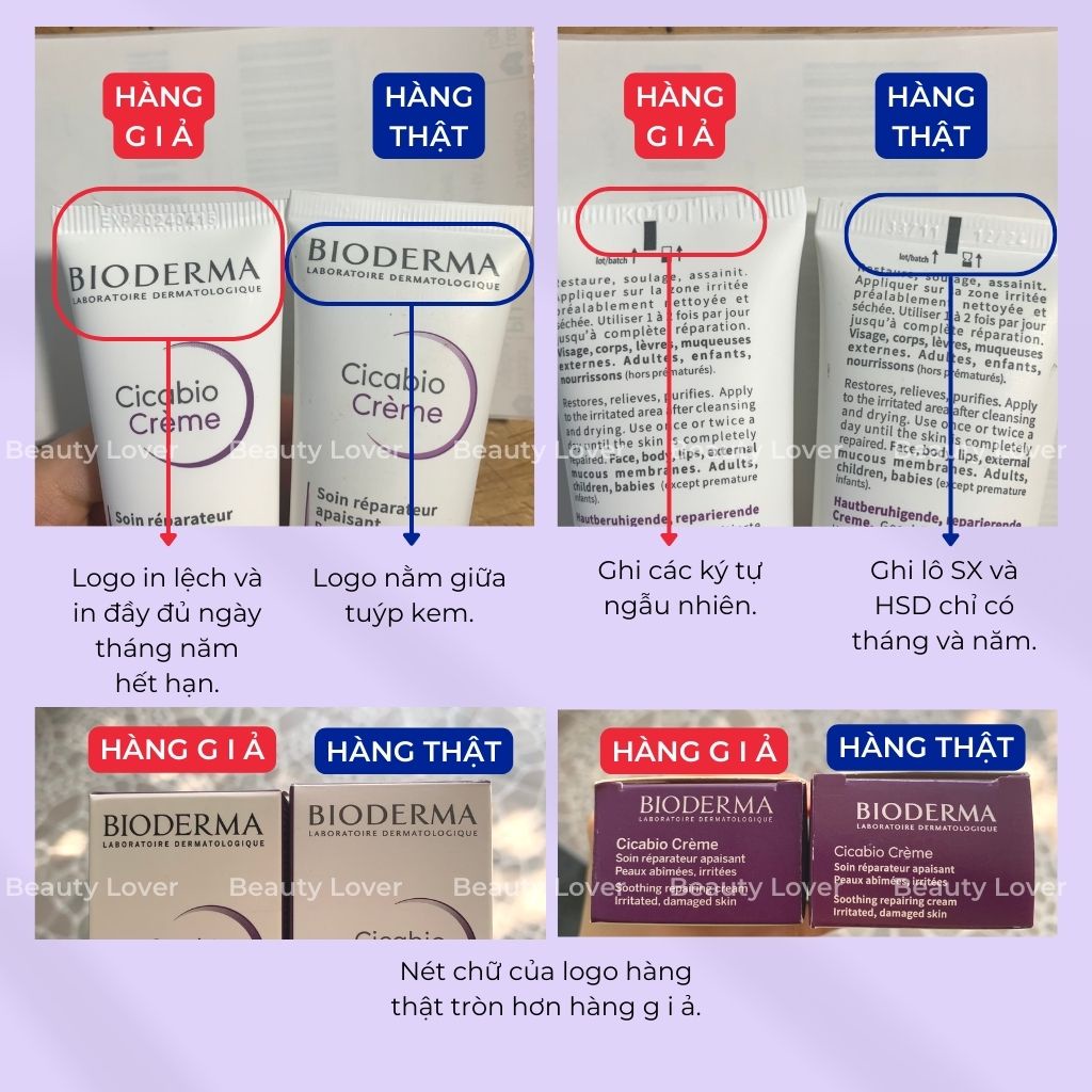 Kem dưỡng Bioderma tím 40ml, dưỡng ẩm Bioderma, kem bioderma – Beauty Lover