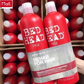 Dầu gội tigi - cặp dầu gội xả tigi bedhead 750ml| phục hồi tóc hư tổn, giảm gãy rụng a39 _shopee mall