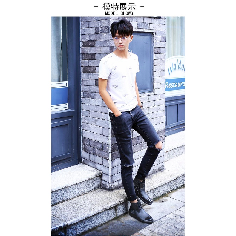 Giày Bốt Cao Su Đi Mưa Chống Trượt / Thấm Nước Thời Trang 2020 Cho Nam