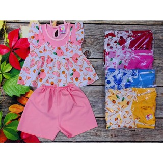 (3 bộ 3 màu 3 họa tiết khác nhau) Combo 3 Bộ Lụa Tay Cánh Tiên Bé (6-24kg)