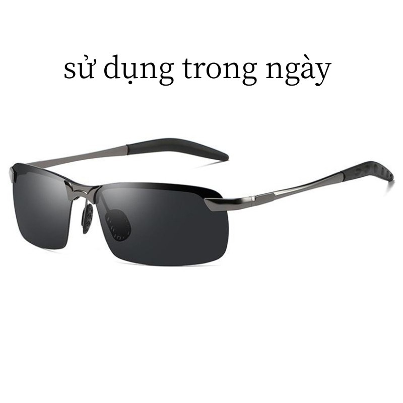 Kính râm nam Phân Cực Nhập khẩu đi đường ngày và đêm Kính râm chống lóa chống Sương chống uv,Đạp xe,câu cá,lái xe