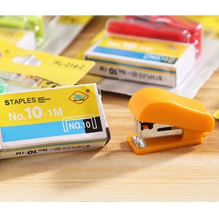 Bấm ghim mini máy bấm ghim dập ghim nhỏ gọn văn phòng phẩm dễ thương