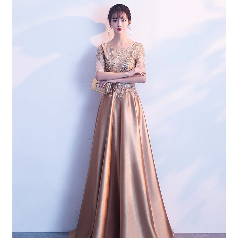 Đầm Dự Tiệc Dáng Dài Ôm Cơ Thể Thiết Kế Thanh Lịch Thời Trang