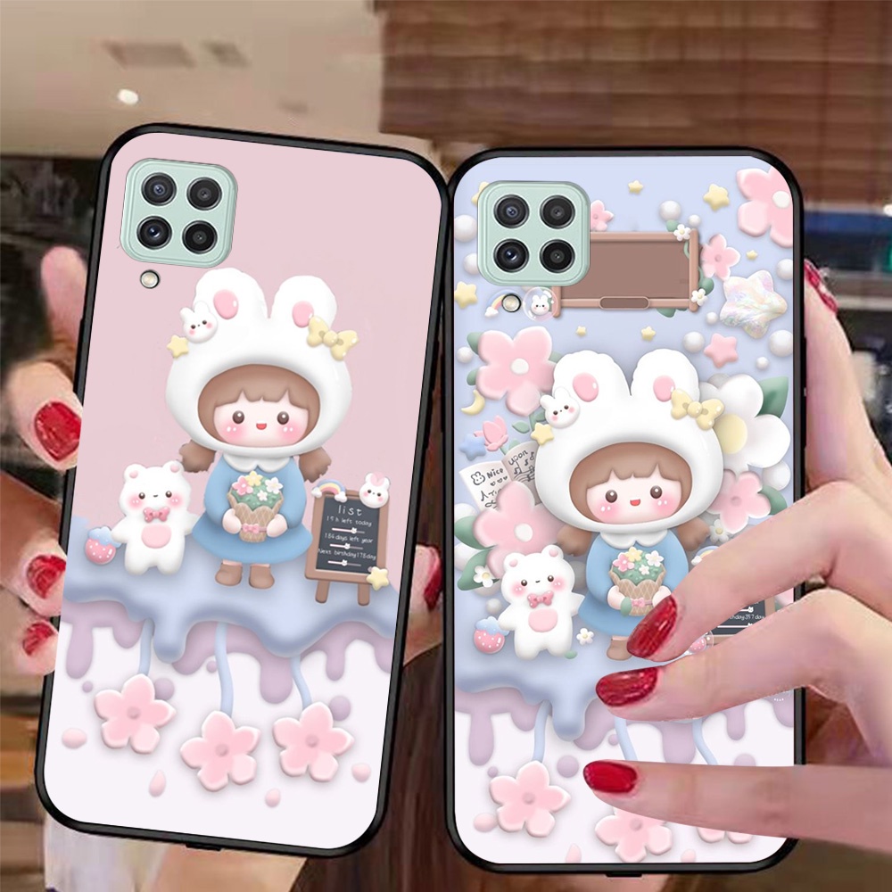 Ốp lưng điện thoại Samsung a22 4G / ss a22 5G / ss m32 / ss m62 in hình 3d hot chen cute dễ thương