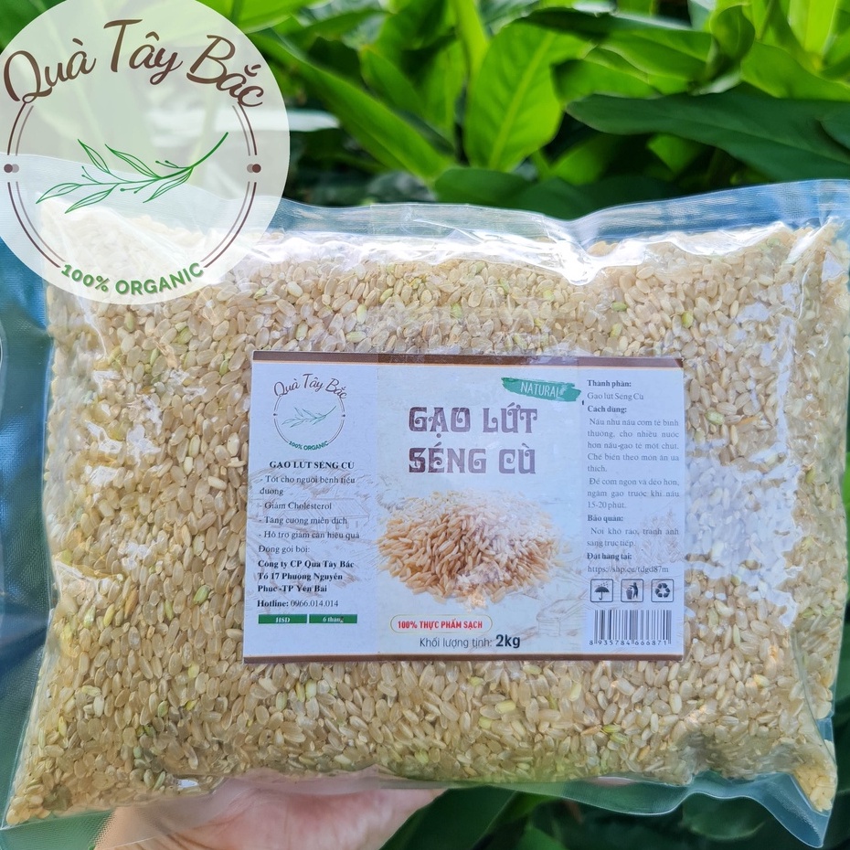 Gạo lứt séng cù hạt tròn Đặc sản Văn Chấn Yên Bái