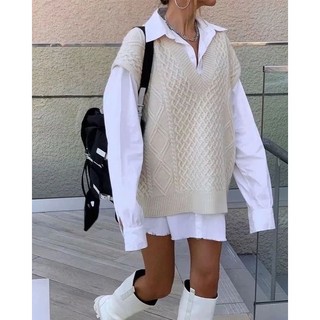 vest knit HM nude