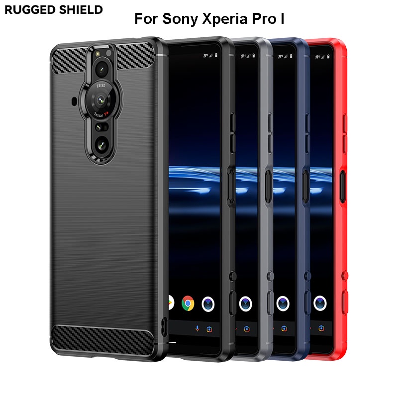 Ốp Điện Thoại Mềm In Họa Tiết Sợi carbon Mượt Cho sony xperia xz3 xz1 xz2 compact / premium xa1 xa2 ultra / plus pro-i l1 l2 l3