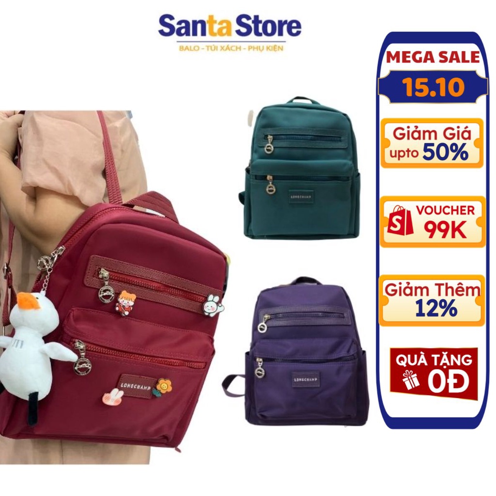 Balo Longchamp nữ da PU chống nước đi học LC1968 SANTA STORE thời trang du lịch, đi làm cao cấp Hàn Quốc đựng laptop A4