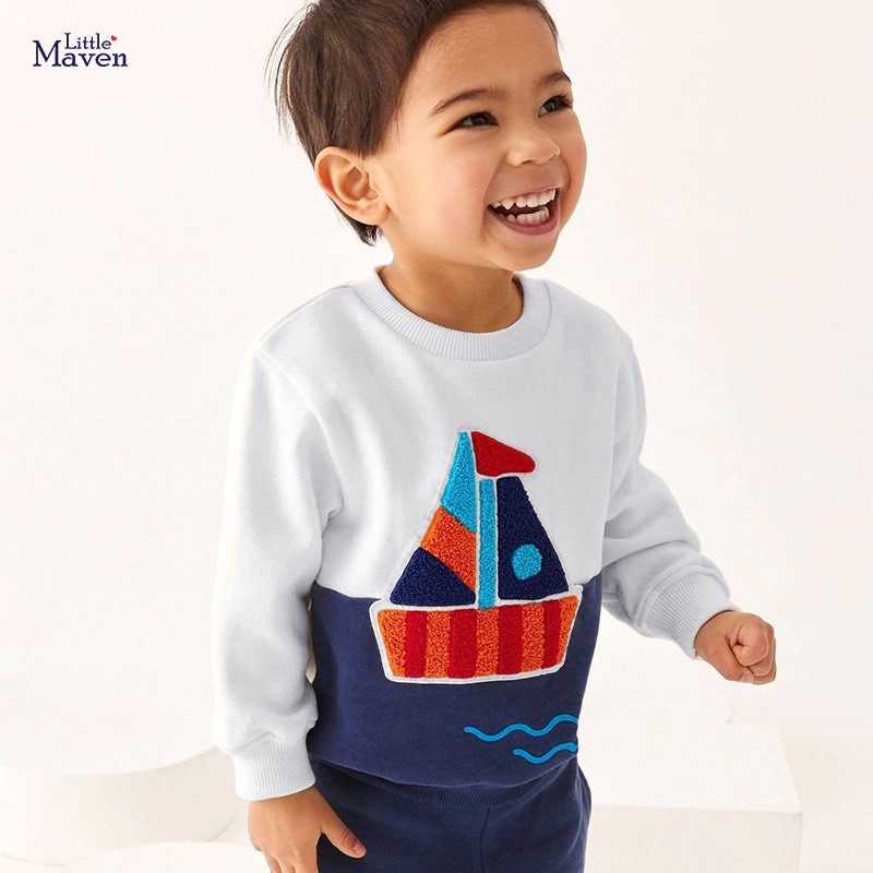 Áo Nỉ Da Cá Thuyền LMC1083 cho Bé Trai 2-7 Tuổi Mẫu Mới 2022 - Jumping Beans Official Store