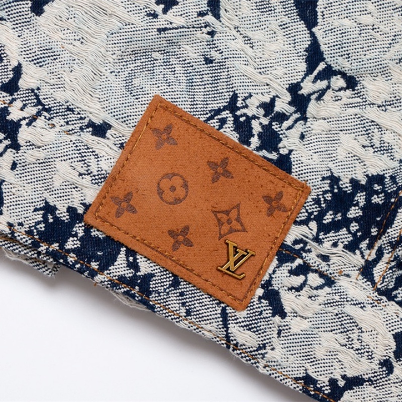Áo Khoác Denim In Logo LOUIS Vuitton 100% Chính Hãng Cho Nam