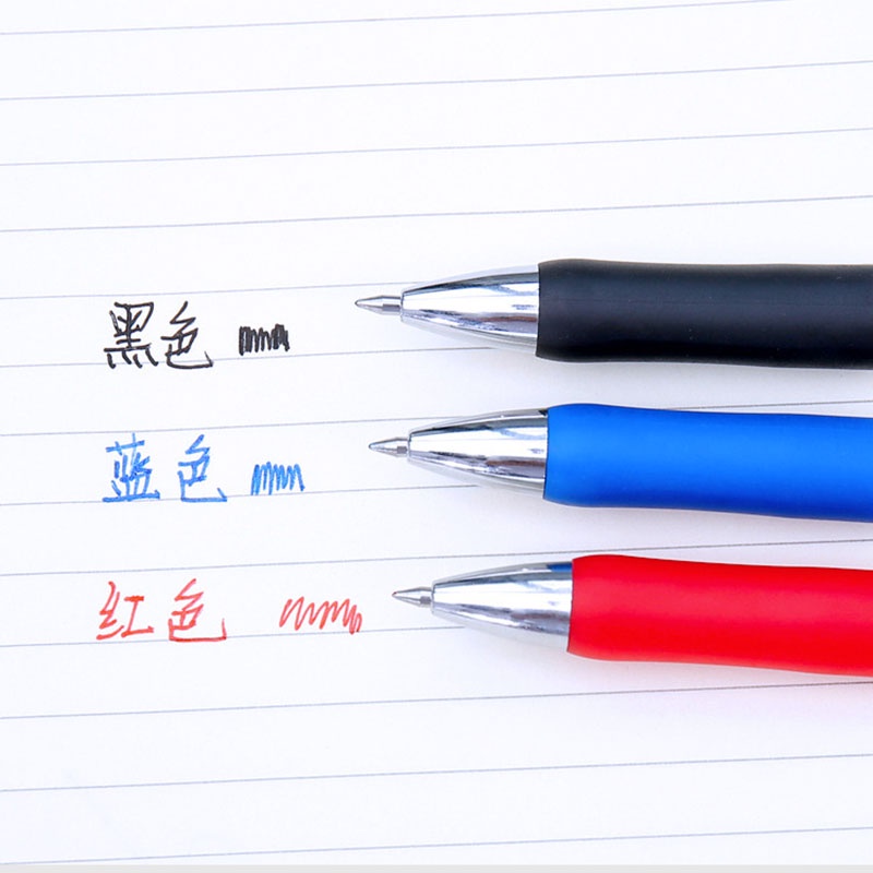 Bút Bi Mực Đen / Đỏ Ngòi 0.5mm Kiểu Dáng Đơn Giản