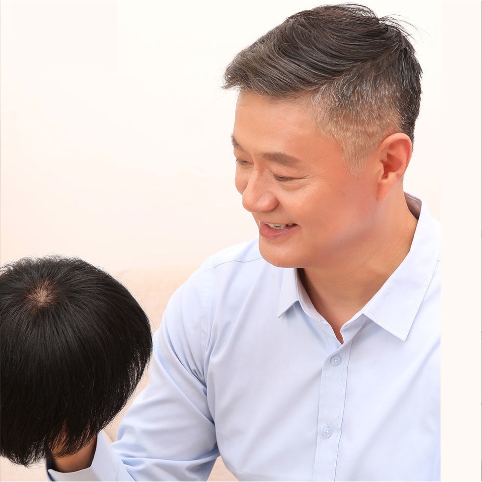 🌿Tặng Lưới🌿 Tóc giả nam nguyên đầu văn phòng cao cấp - TG125