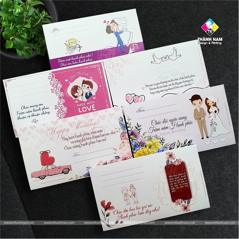 Phong bì mừng đám cưới - mừng hạnh phúc cho các em