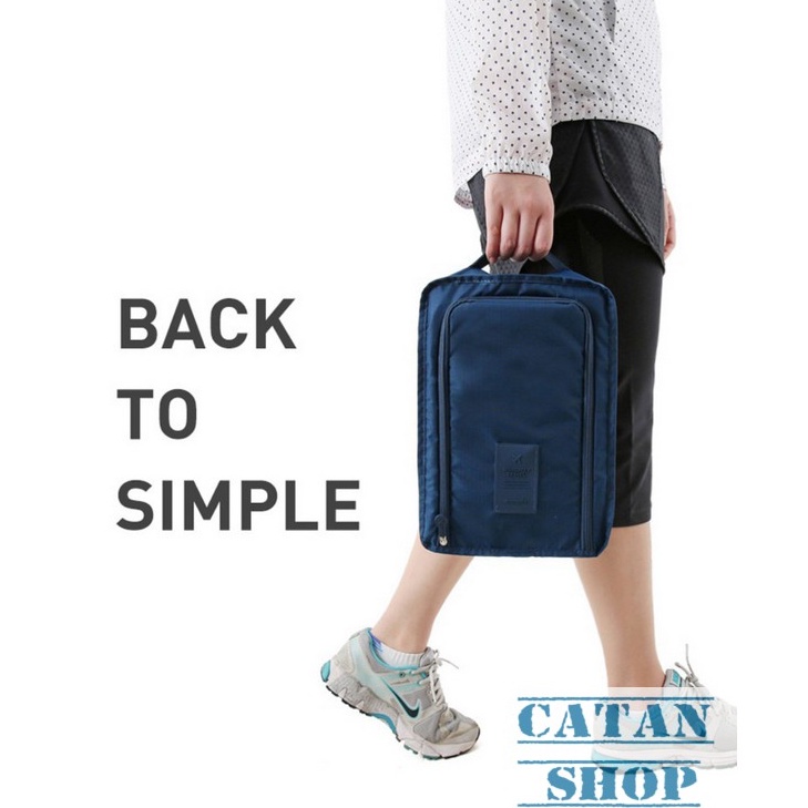 Túi Đựng Giày Du Lịch Hàn Quốc,chống thấm ngăn mùi, xếp gọn đa năng trong vali túi Bag in Bag DL05-TGiay