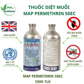 Thuốc Diệt Muỗi, Côn Trùng MAP PERMETHRIN 50EC Chai 1l Xuất Xứ Anh Quốc