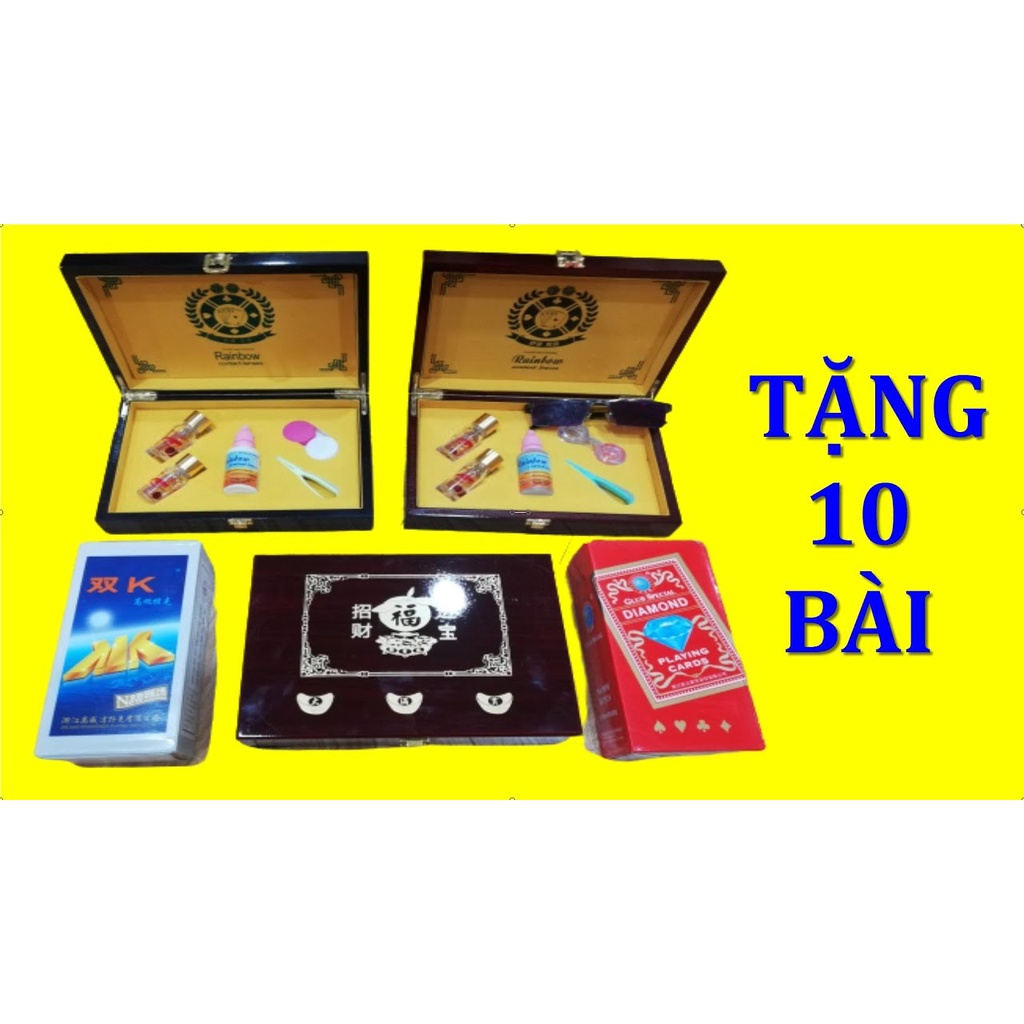 Kính áp tròng nhìn xuyên bài 7D hàng USA siêu nét, siêu mỏng, đeo cả ngày không mỏi mắt(tặng 10 bộ bài kính)