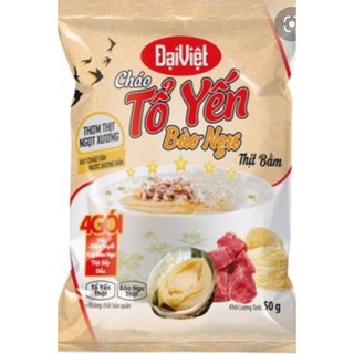 Combo 10 gói cháo tổ yến Đại Việt.thịt bằm.50g