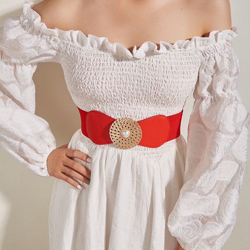 Đai váy Belt mặt ngọc Bản 6cm H64