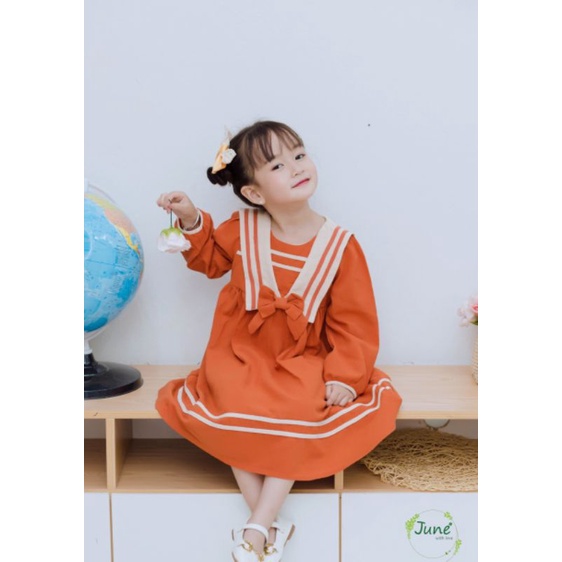 ĐẦM VÁY BÉ GÁI DÀI TAY VẢI MỀM NHẬP MUA 2 TẶNG 1 CHIP BÉ GÁI HAIVANCO 12 đến 40 kg mềm mại THOÁNG MÁT đi học đi chơi đẹp