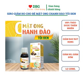 Siro ho Mật ong Chanh đào tỏi đen giảm ho, bổ phổi, hết ho gió, ho khan, ho lâu ngày, ho do viêm họng - Chai 125ml