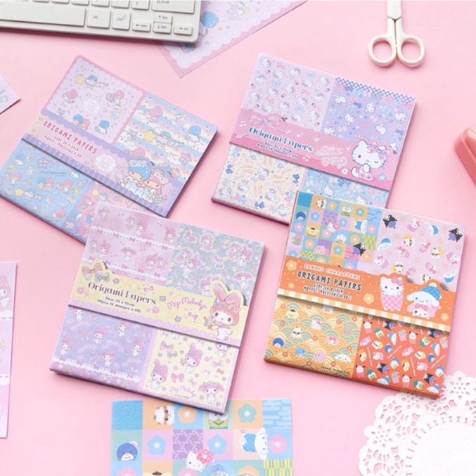 Nhật bản dễ thương Sanrio Origami Hello Kitty Sáng tạo Origami Melody Trẻ em Origami Sáng tạo Origami Sinh viên Văn phòng phẩm Quà tặng
