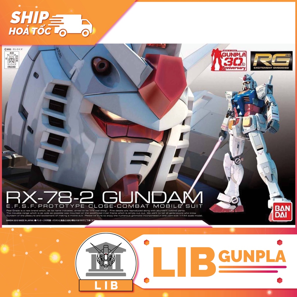 Mô hình lắp ráp Gundam RG 1/144 RX-78-2 Gundam