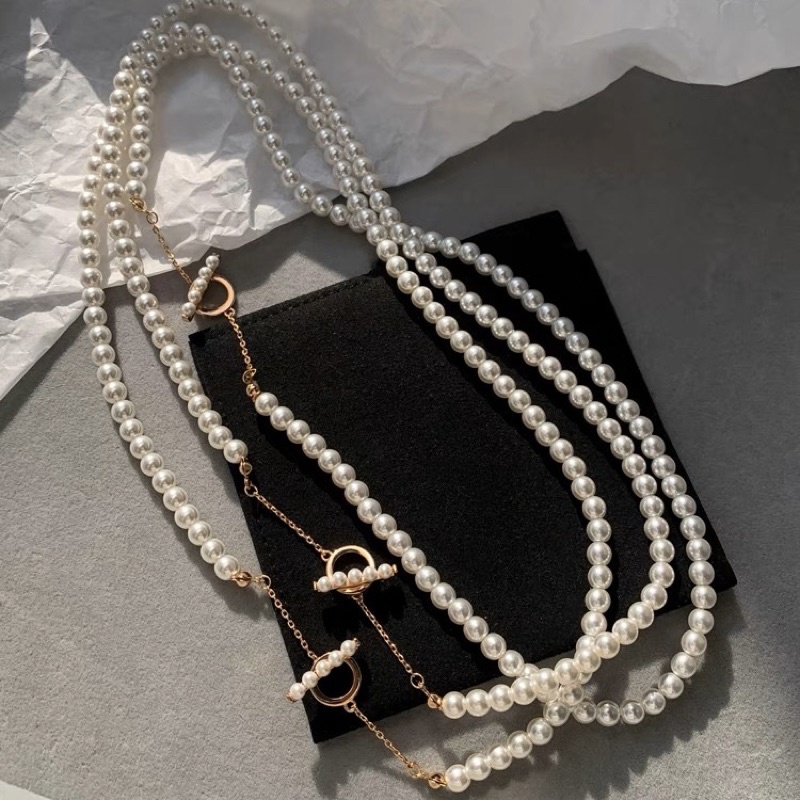 Vòng cổ ngọc nhỏ khóa OT - Olivia’s Stuff