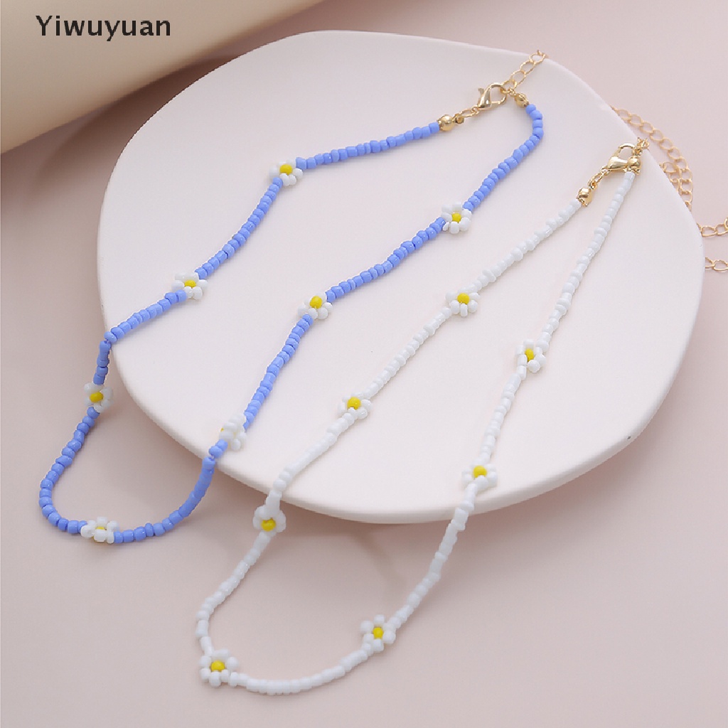 &lt; Yiwuyuan &gt; Vòng Cổ Choker Chuỗi Hạt Hình Hoa Phong Cách Bohemian Làm Quà Tặng Hàng Giảm Giá
