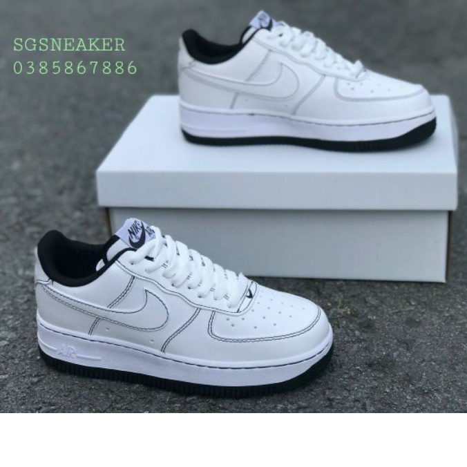 Giày Nike Air Force 1 Low White Black Nam/Nữ (M/W) AUTHENTIC SHOES - Chính Hãng - FullBox
