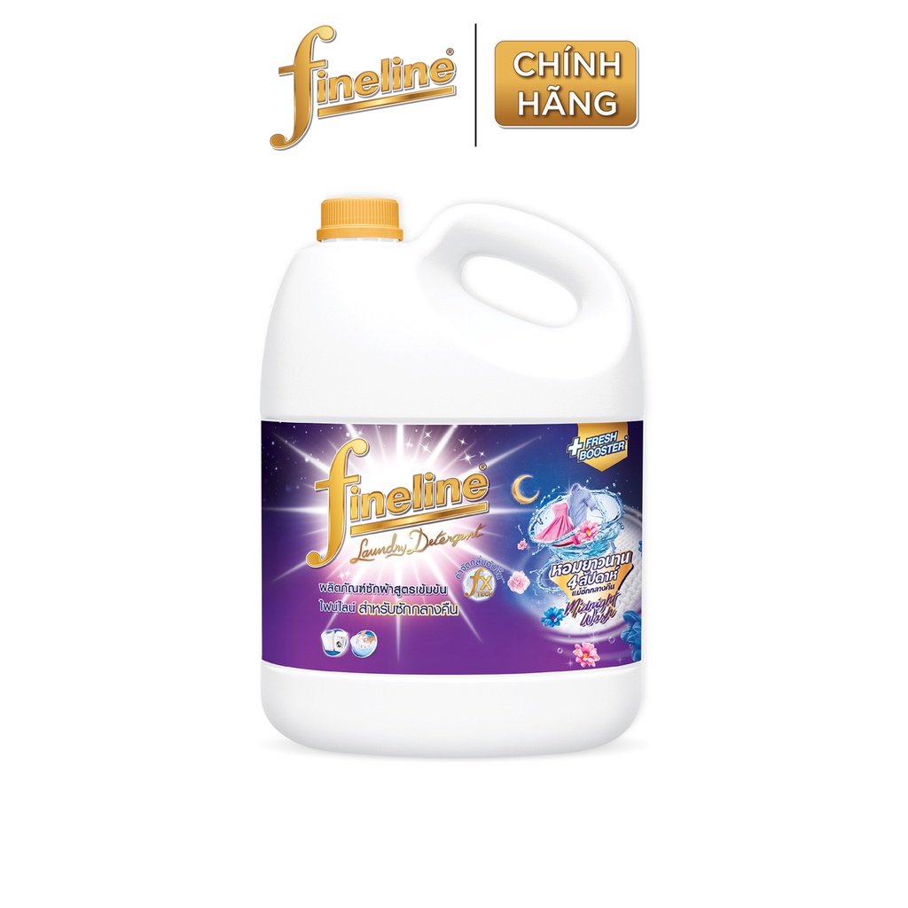 Combo 4 Nước Giặt Fineline Đậm Đặc Mid Night Wash (Tím) Can 3000 ml.