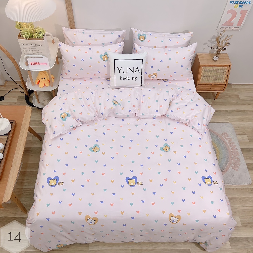 1.Bộ Chăn Ga Gối Cotton