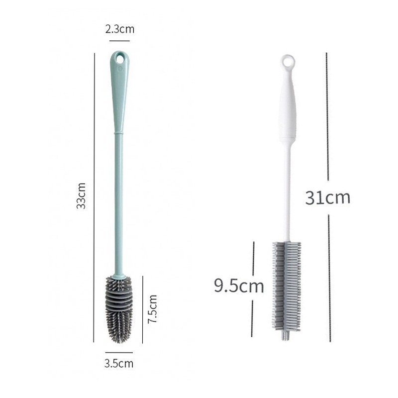 1 Cây Cọ Silicone Cán Dài Vệ Sinh Bình Thủy Tinh / Cốc Trà Tiện Dụng