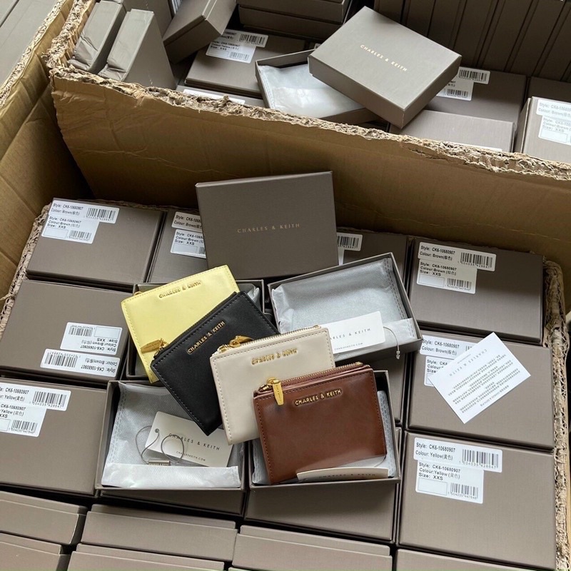 Ví nữ mini có khoá kéo bóp nữ mini cnk full hộp