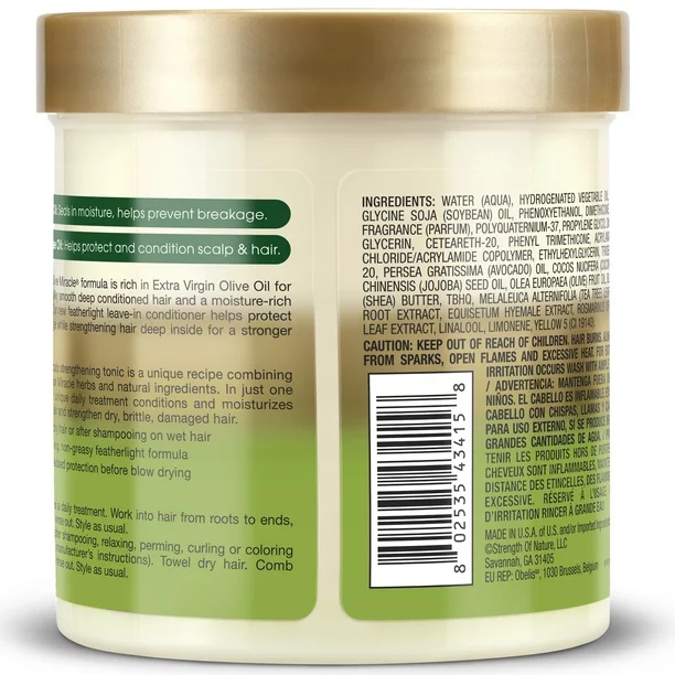 African Pride - Dầu xả khô dưỡng ẩm, giảm gãy rụng tóc African Pride Olive Miracle 425g của Mỹ