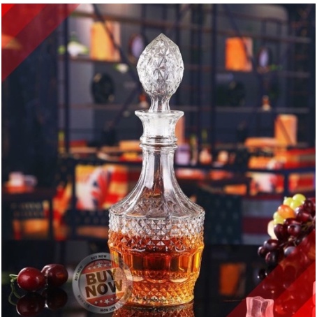 Chai, Bình Đựng Ruou Thủy Tinh Đẹp Cao Cấp 750ml