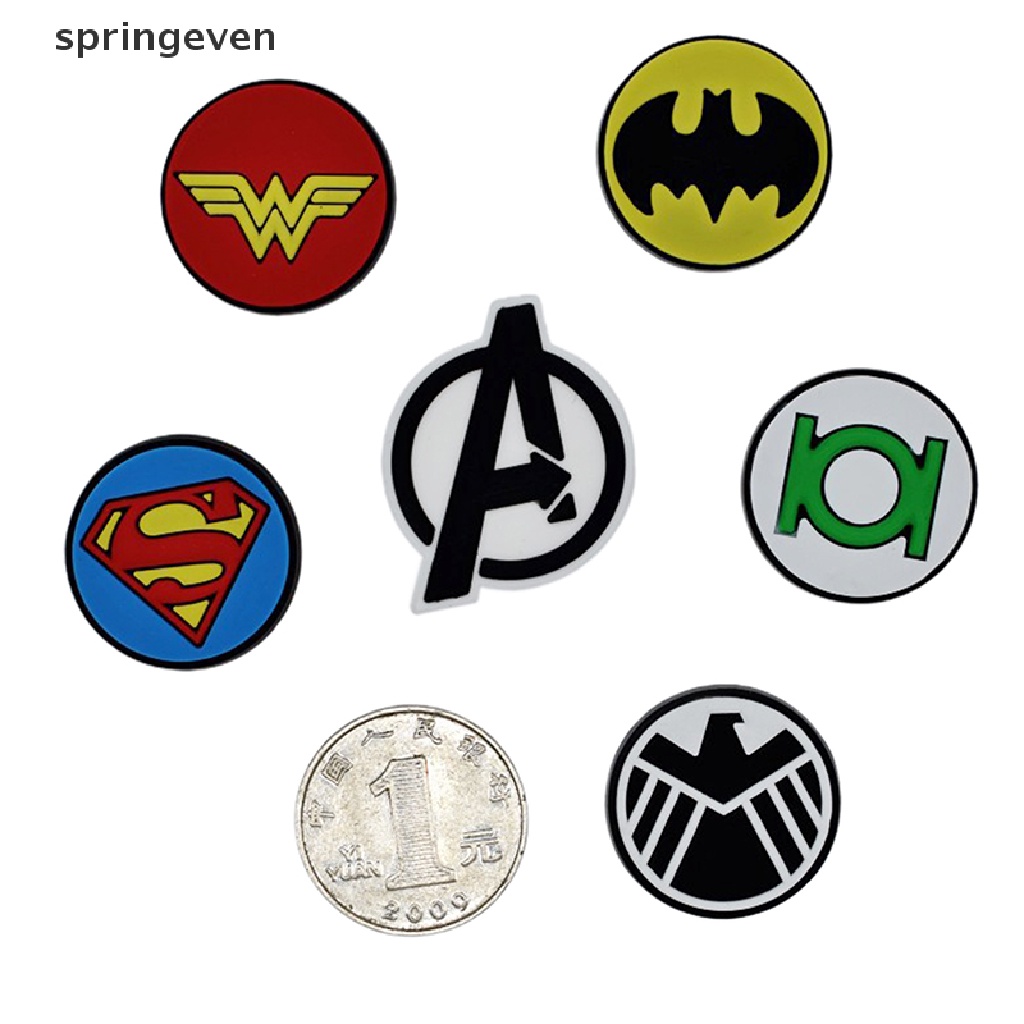 Kẹp Nam Châm Đánh Dấu Mũ Chơi Golf Hình Siêu Anh Hùng Màu Xanh Lá