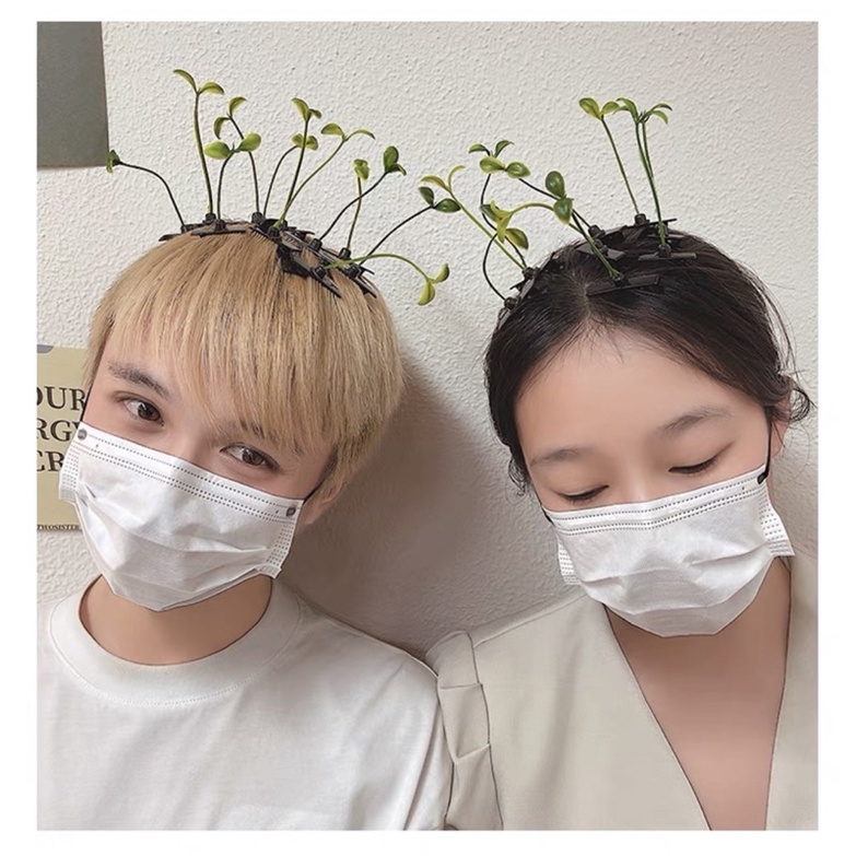 🌱🌱🌱 Kẹp tóc mầm cây đáng yêu