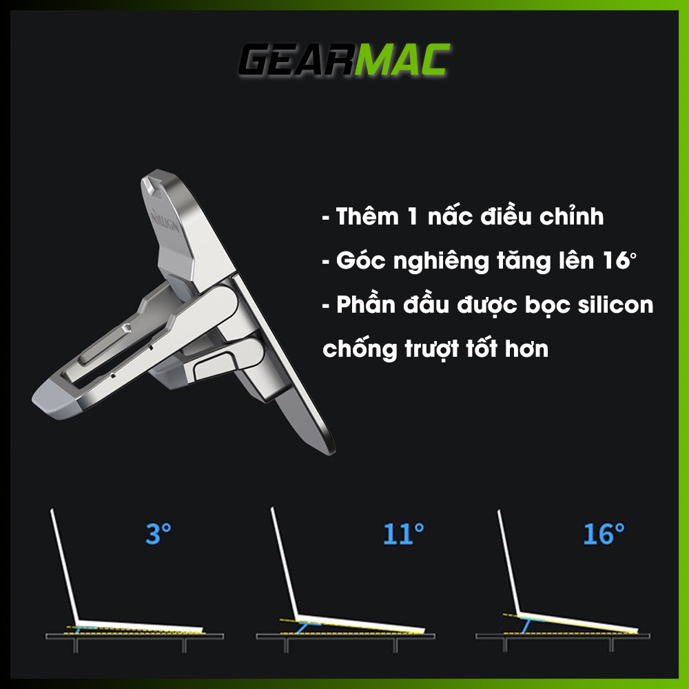 Giá đỡ Laptop di động Nillkin & Nillkin Plus chính hãng - Đế tản nhiệt Laptop, kê laptop Macbook siêu mỏng dạng kickflt