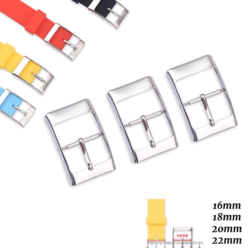 Khóa Kim Loại Bằng Silicone + Da + Inox Cho Đồng Hồ Đeo Tay Omega Co-Branded 16mm 18mm 20mm 22mm